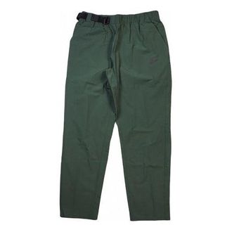 Nike Mens Nike Sportswear Premium Essentials Cone Woven Sports Solid Color Casual Long Pants Dark Green CZ9884-337