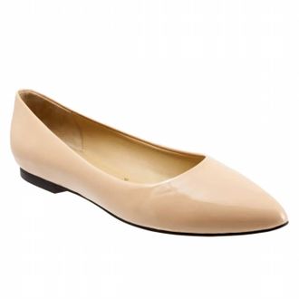 Trotters Womens Estee Ballet Flat Shoes In Nude