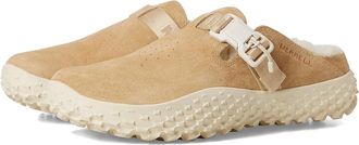 Merrell Wrapt Cozy Womens Clog Shoes Latte : 5.5 M, Suede