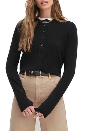 Favorite Daughter Rebecca Crop Cashmere Cardigan in Black at Nordstrom, Size X-Large