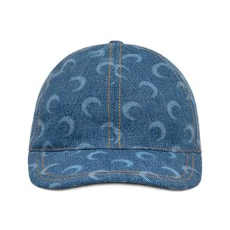 Marine Serre Caps, male, Blue, Size: ONE SIZE Moon Baseball Cap