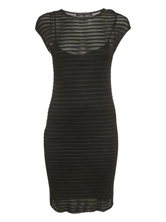 Ralph Lauren knitted mini dress - women - Viscose/Polyamide - S - Black