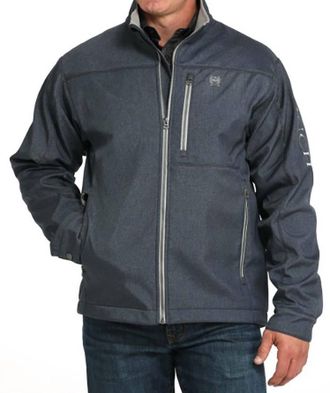 Cinch Mens Concealed Carry Herringbone Bonded Jacket In Navy