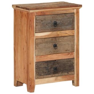 vidaXL Armario Auxiliar De Madera Maciza De Acacia 55x33x75 Cm Vidaxl