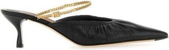Fendi Womens Colibri Lite Chain-Strap Kitten Mules, Brand Size 40 ( US Size 9.5 )