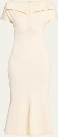 FFORME Zaria Sculpted Knit Maxi Dress