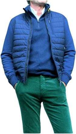 Parajumpers Elliot Quilted Blouson Jacket - Heren - Zomerjassen - Blauw - 2XL - Katoen - Jassen