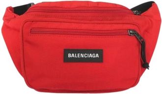Balenciaga Pre-owned Belt Bags, female, Red, Size: ONE SIZE Pre-owned Nylon Belt Bag