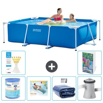 Intex Piscina Con Estructura Rectangular - 220x150x60 Cm - 7-piezas S173