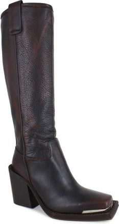 Zigi Soho Joshana Knee High Boot in Brown Leather at Nordstrom, Size 7Us