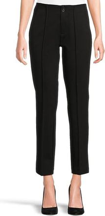 Liverpool L.A. Mid-Rise Double Button Trouser Womens Clothing Black : 10 24, Elastane/Nylon/Ponte