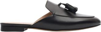 Scarosso Giorgina Mules - Dames - Slip ons - Zwart - 39 EU - Leer - Schoenen