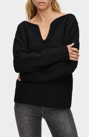 Aligne Dominique Wide Neck Sweater in Black at Nordstrom Rack, Size X-Small