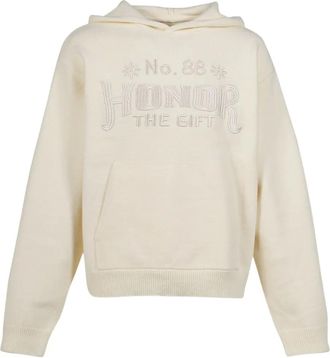 Honor The Gift embroidered hoodie - Neutrals