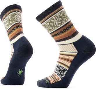 Smartwool Everyday Cozy Fair Isle Sweater Crew Socks Multifunktionssocken f&uuml;r Damen | blau