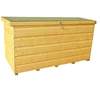 Shires Storage Box Shiplap Garden Storage Shed Approx 4 x 2 Feet in Brown