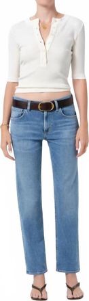 Citizens Of Humanity Anissa Low-Rise Straight Jean In Stella