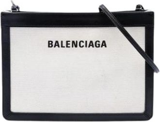 Balenciaga Pre-owned Canvas balenciaga-bags - Dames - Vintage Schoudertas - Wit - ONE Size - Vintage