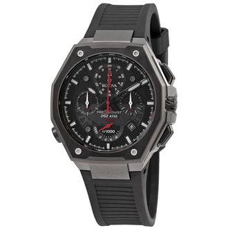 Bulova Precisionist Chronograph Quartz Black Dial Mens Watch 98B358