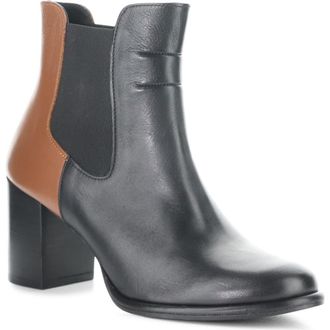 FLY London Muxe Chelsea Boot in Black/Tan at Nordstrom Rack, Size 10-10.5Us / 41Eu