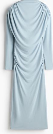 H&M Drapiertes Jerseykleid - Turquoise