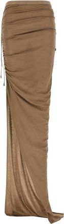 Rick Owens Beige Soft Edfu Skirt