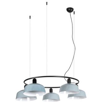 Faro Barcelona Tatawin M L&aacute;mpara Colgante Azul Gris&aacute;ceo 20343-147-5l