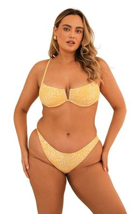 Dippin' Daisy's Swimwear Diana Top in Golden Ditsy at Nordstrom, Size X-Small