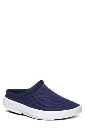 Oofos OOcoozie Sport Workhorse Recovery Mule in Navy at Nordstrom, Size 9.5