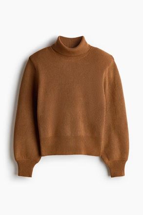 H&M Shoulder-pad Jumper in Brown at Nordstrom, Size Xx-Small