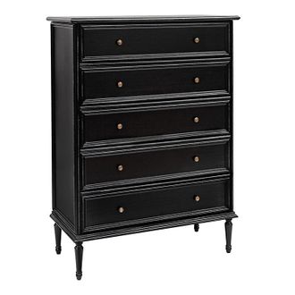 Ballard Designs Casa Florentina Emile 5-Drawer Tall Dresser - Distressed Blue Gray - Ballard Designs