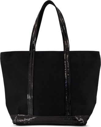 Vanessa Bruno Borsa tote con paillettes - Nero