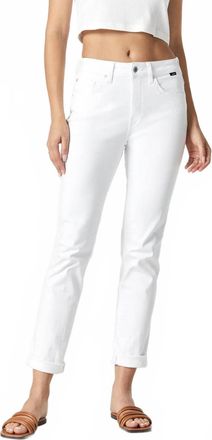Mavi Kathleen Slim Boyfriend Jeans In White