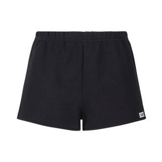GCDS Ti Amo Track Shorts - Dames - Bermuda - Zwart - L - Katoen - Korte Broeken