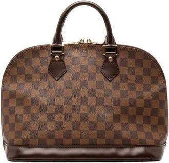 Louis Vuitton Pre-owned Damier Handtas - Dames - Vintage Handtas - Bruin - ONE Size - Leer - Vintage