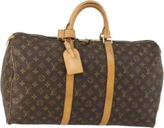 Louis Vuitton Pre-owned Weekend Bags, female, Brown, Size: ONE SIZE Pre-owned Weekend Bag