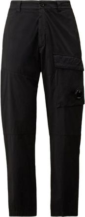 C.P. Company 50 Fili Stretch Lens Cargo Broek - Heren - Straight fit broeken - Blauw - L - Katoen - Broeken