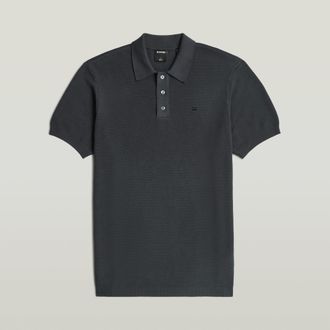 G-Star Knitted Polo - Grijs - Heren