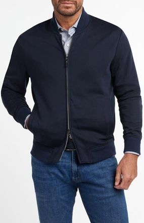 David Donahue Cruiser Bomber Jacket in Navy at Nordstrom, Size Xx-Large