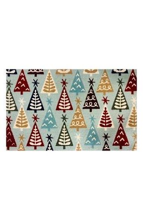 R16 Home Scandi Tree Doormat in Sky Multi at Nordstrom Rack, Size 24X36 Ft