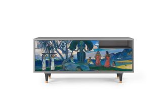 StoryZ Mueble de TV multicolores 2 cajones y 2 puertas L 125 cm
