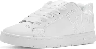 DC Court Graffik Mens Skate Shoes White/White : 12.5 D - Medium, Leather