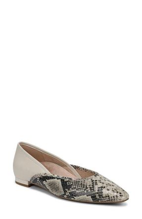 Vionic Gracia Flat in Cream Snake at Nordstrom, Size 8.5