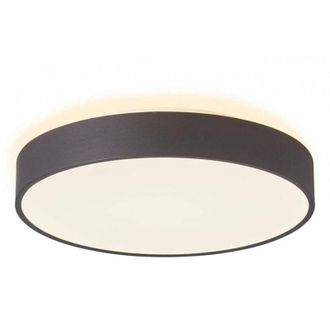 Trade Shop Trade Shop Traesio - Plafoniera Moderna Tonda Led 65w Cct 3000k 4000k Lampada Soffitto Muro Luce 60cm - Nero