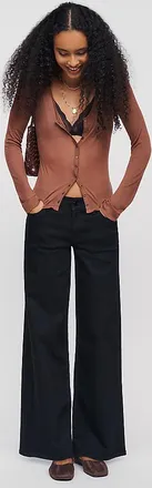 Frame Denim Le Slim Palazzo Low Rise Jeans