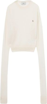 Coperni extra-long-sleeve jumper - women - Polyamide/Mohair - S - White