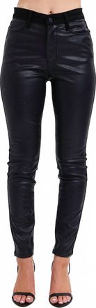 Judy Blue High Waist Faux Leather Skinny Pants - Plus In Black