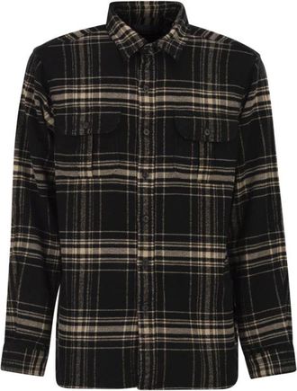 Polo Ralph Lauren Klassiek Flanellen Tartan Overhemd - Heren - Casual Overhemden - Zwart - XL - Katoen - Overhemden