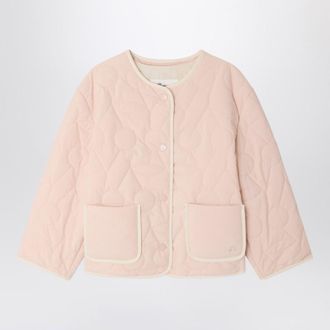 BONPOINT Lorelei light pink quilted jacket