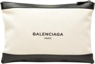 Balenciaga Pre-owned Borsa a Mano Navy Clip - - Pre-owned - Donna - Beige - ONE SIZE